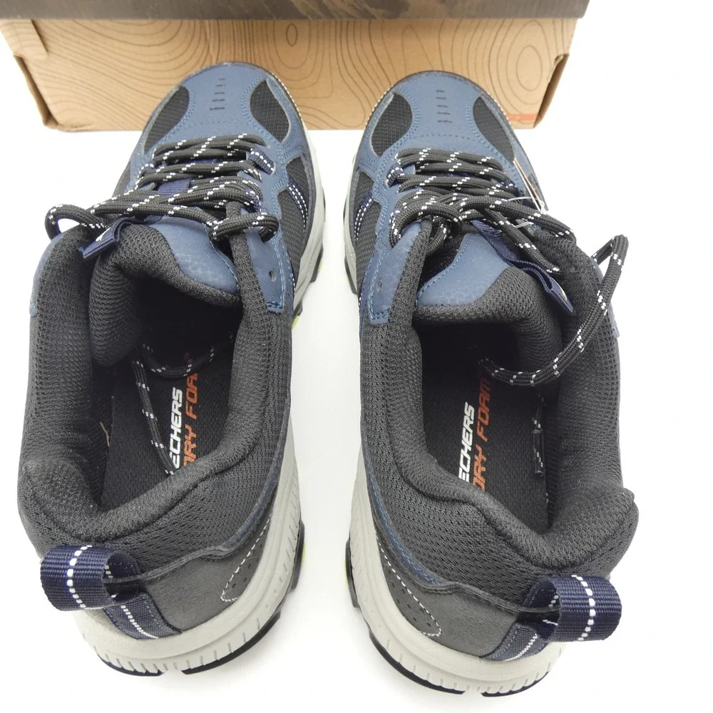 Skechers Stamina AT Upper Stitch Mens Navy Black Trail Sneakers 237527 NVBK 11